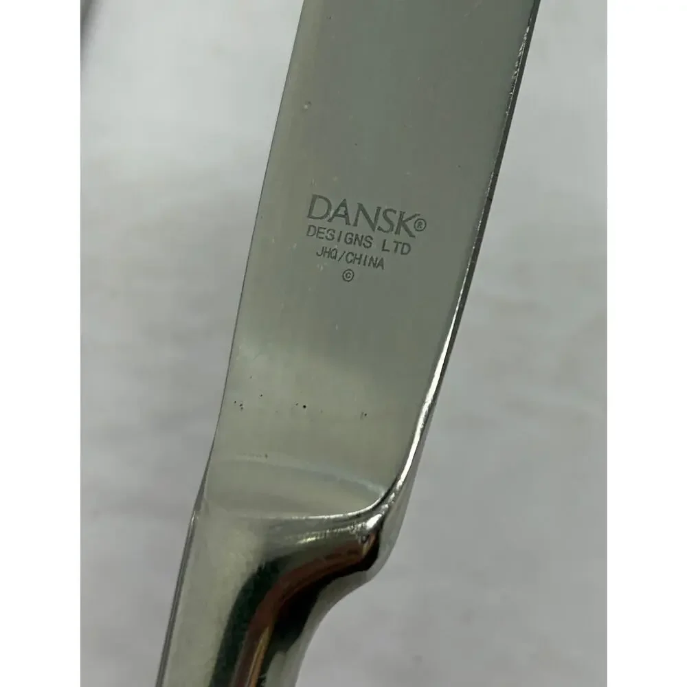 MCM Vintage Dansk Kobenhavn Lot of 4 Dinner Knives JHQ/China Stainless Flatware